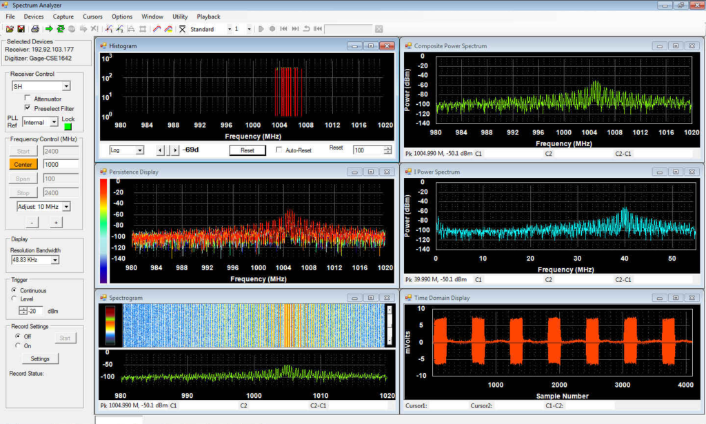 DynamicSignals Wideband RF Signal Analyzer Recording Systems - ThinkRF