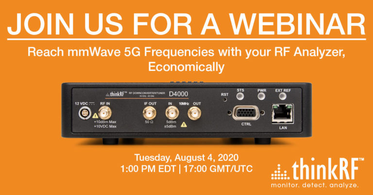 Upcoming Webinar: Reach mmWave 5G Frequencies with your RF Analyzer, Economically