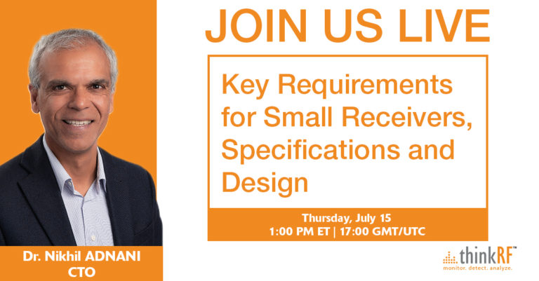 Upcoming webinar: Key Requirements for Small Receivers, Specifications and Design