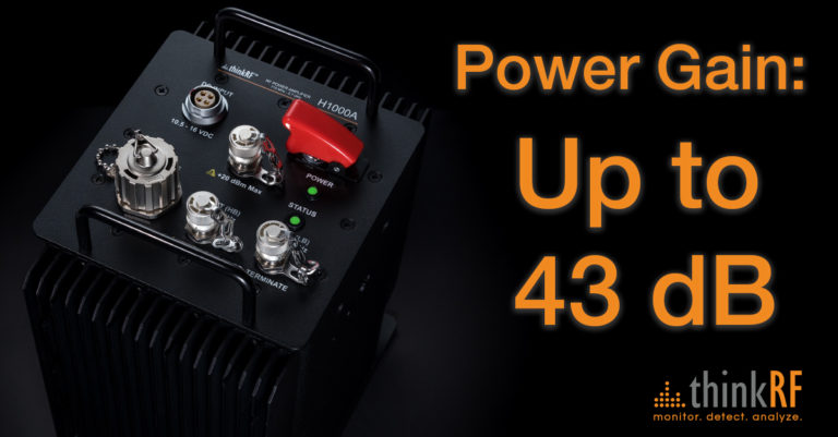 The thinkRF H1000A is powerful