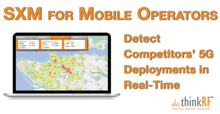 Now, mobile operators can detect and identify competitors’ 5G deployments with SXM in real-time