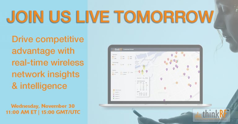 Tomorrow, join us live to drive competitive advantage with real-time mobile network insights