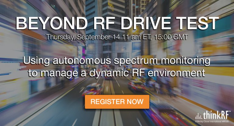 Join us live and overcome the limitations of a traditional RF drive test