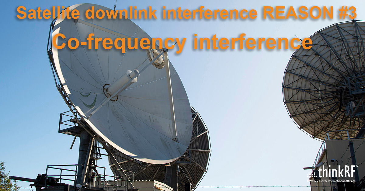 Co-frequency interference is one of the reasons for satellite downlink ...