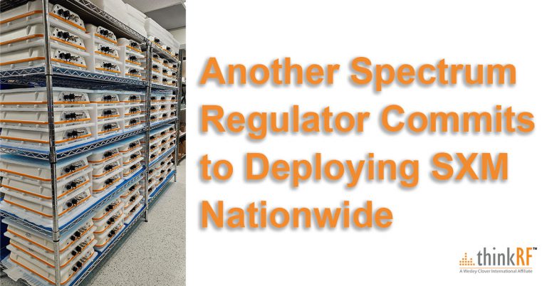 Another spectrum regulator commits to deploying SXM nationwide